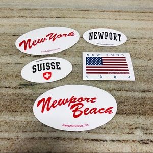 5 brandy melville stickers